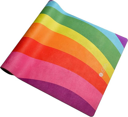 YOGA DESIGN LAB | The Combo Yoga Mat | 2-in-1 Mat+Towel | Eco Luxury | Ideal for Hot Yoga, Power, Bikram, Ashtanga, Sweat | Studio Quality | Includes Carrying Strap!