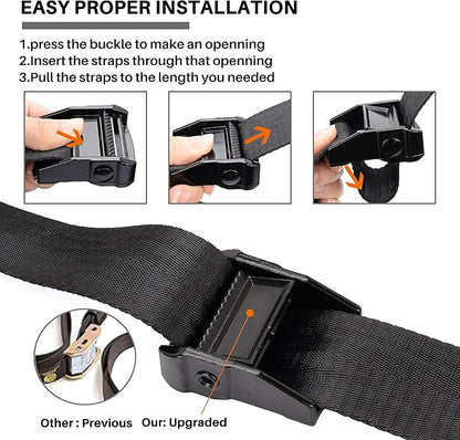 Teamaze Gymnastics Rings Straps with 15 FT Adjustable Number Buckle for Pull-Up Bar Workout Exercise Gym Hanging Rings Indoor (One Pair Strap Only)