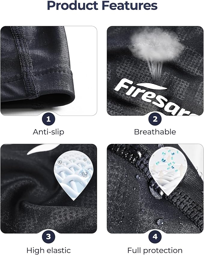 Firesara Fabric Swim Cap, High Elasticity Swimming Cap Keeps Hair Clean Breathable Fit Both Long Hair Short Hair, Swim Caps Woman Girls Men Kids One Size Hat