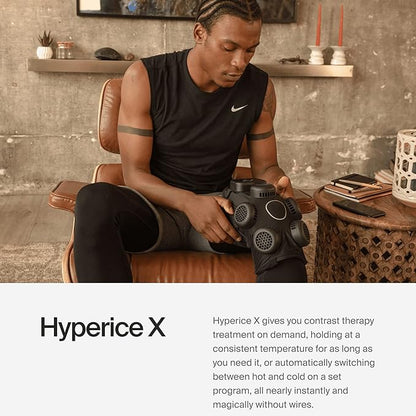 Hyperice X Knee Device - Advanced Heat and Cold Contrast Therapy - Pain and Inflammation Relief - Provides Increased Range of Motion - FSA/HSA Eligible