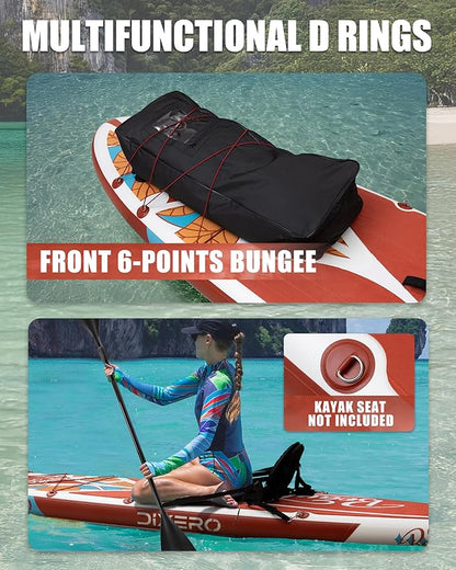 Inflatable Stand Up Paddle Board with SUP Accessories, Anti-Slip EVA Deck, 11'*33" Inflatable Paddle Boards for Adults & Youth of All Skill Levels
