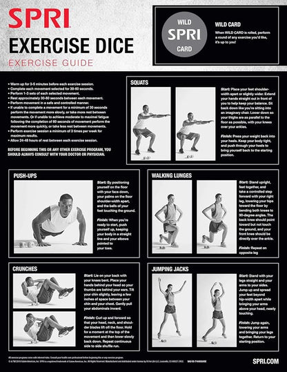 SPRI Exercise Dice (6-Sided) - Game for Group