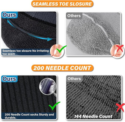 Hylaea Quarter Athletic Running Socks No Blister, Cushion Moisture Wicking Socks for Cycling Sport