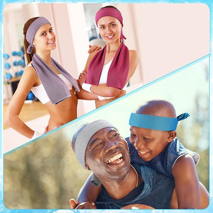 Maitys 500 Pack Cooling Towels for Neck and Face Bulk, 32 x 12 Inch Microfiber Ice Chilly Cold Sports Towel Breathable Workout Rags for Hot Weather Gym Yoga Golf Beach Running
