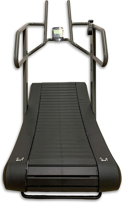 CT700 Self Generated Curved Commercial Exercise Workout Treadmill with 8 Resistance Levels and Front Digital Display