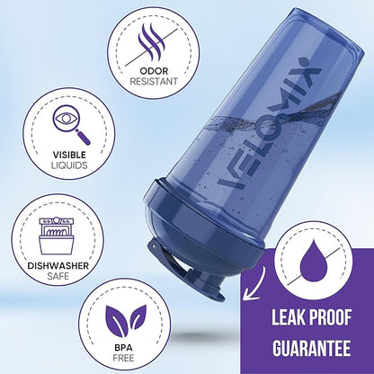 '-6 PACK- 28 oz Protein Shaker Bottle for Protein Mixes - 6x Wire Whisk | Leak Proof Shaker Cups for Protein Shakes | Protein Shaker Bottle Pack | Protein Shake Cup (Elemental Mix)