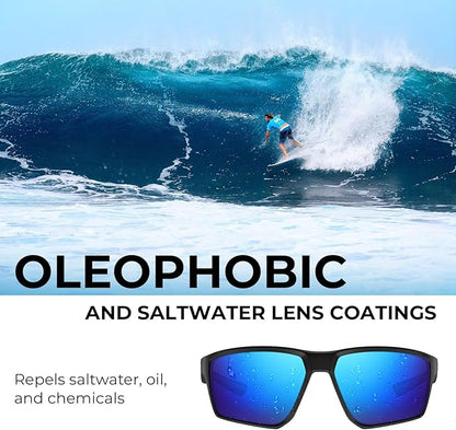 KastKing Osage Polarized Sport Sunglasses for Men and Women, Ideal for Driving Fishing Cycling Running, UV Protection