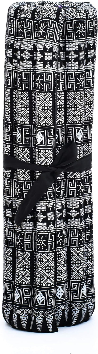 Leewadee Zabuton Seating Cushion – Square Floor Seat for Meditation Exercises, Light Yoga Mat Filled with Kapok