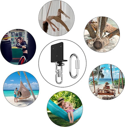 Heavy Bag Hanger for Heavy Bag Beam Mount 360° Rotation Boxing Bag Ceiling Mount I-Beam Punching Bag Hanger Beam Mount Hooks Fit Hanging Punching Bags and Swings (700 LB Capacity)