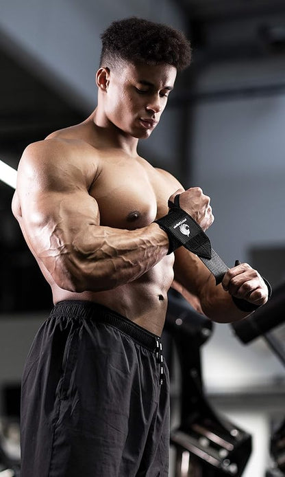 Fitgriff® Lifting Straps & Wrist Wraps (Bundle) Superior Support for Weightlifting & Gym Workouts - for Men and Women