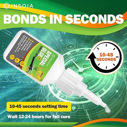 Grip Glue, 30g Quick Dry Handlebar Grip Adhesive for Motorcycle, Dirt Bike, ATV, Bicycle, Ebike & Snowmobile ??Quick-Dry, Waterproof, Flexible Repair Clear Glue