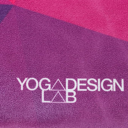 YOGA DESIGN LAB | The Combo Yoga Mat | 2-in-1 Mat+Towel | Eco Luxury | Ideal for Hot Yoga, Power, Bikram, Ashtanga, Sweat | Studio Quality | Includes Carrying Strap!