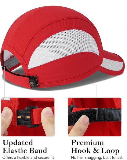 GADIEMKENSD Quick Dry Run Hat Cooling Breathable Mesh