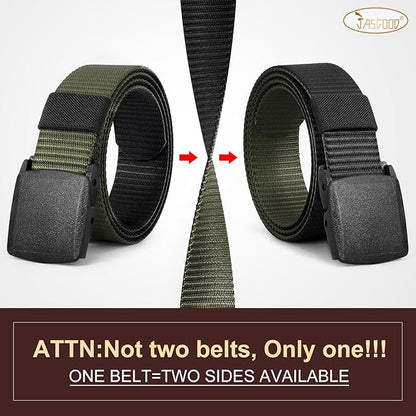 JASGOOD Nylon Canvas Breathable Military Tactical Men Waist Belt With Plastic Buckle