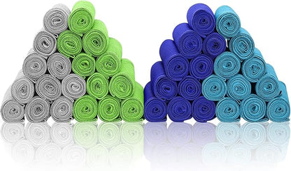 Cooling Towels 40 Pack 40"x 12", 160gsm Bulk Cool Towels, Soft Breathable, Super Absorbent, Quick Cold Towel, for Bowling, Yoga, Travel, Camping, Golf, Football, Hiking, Outdoor Work