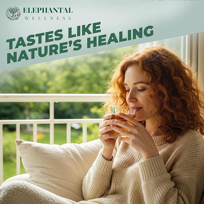 Elephantal Wellness Premium Kidney Herbal Tea | Urinary Tract & Kidney Support with Dandelion, Gravel Root, Goldenrod & Marshmallow | Handmade, Caffeine-Free, Non-GMO Loose Leaf Blend, 2oz, 20 Servings