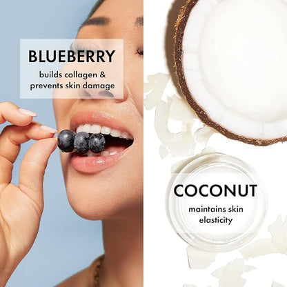 ESW Beauty Blueberry Coconut Milk - Firming Plant-Based Milk Face Mask (6-Pack) - Rejuvenating with Blueberry & Coconut for Mature Skin - Firms & Reduces Fine Lines