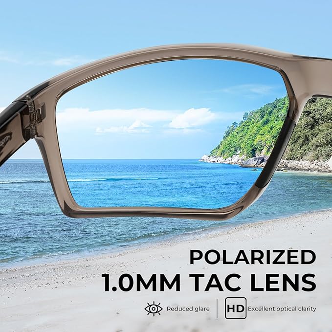 KastKing Osage Polarized Sport Sunglasses for Men and Women, Ideal for Driving Fishing Cycling Running, UV Protection