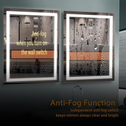 Led Mirror for Bathroom with Lights Mirror Large 36X28 inch