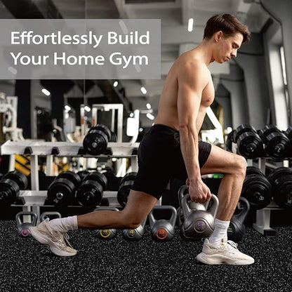 0.56 Inch Thick 48 Sq Ft Gym Flooring 12 Tiles