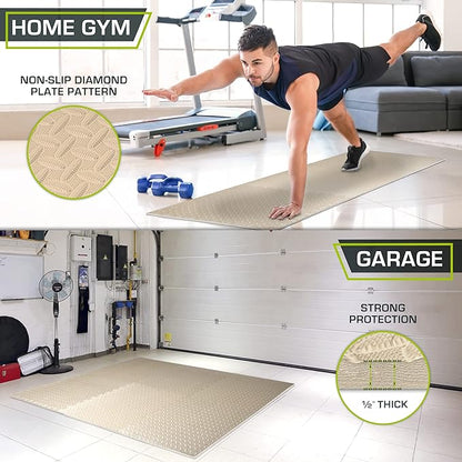 ProsourceFit Puzzle Exercise Mat ½ in 24 in 24 in 144 Sq 36 Tiles