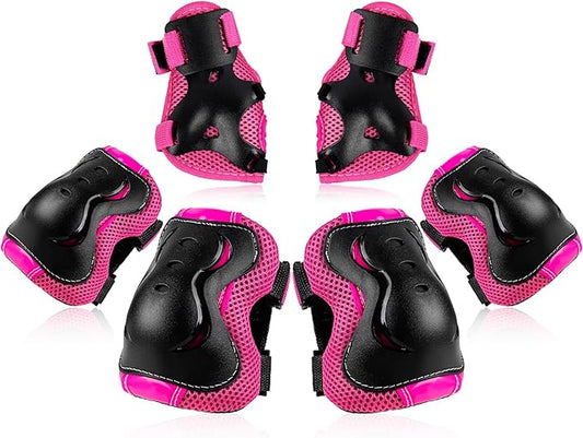 BOSONER Kids/Youth Knee Pad Elbow Pads Guards Protective Gear Set for Roller Skates Cycling BMX Bike Skateboard Inline Skatings Scooter Riding Sports
