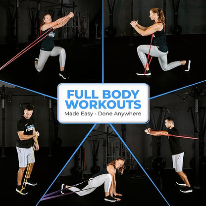 Pull Up Assistance Resistance Bands - Long Loop Power Bands for Men and Women - Strength Power Flexibility Training at Home & Gym - Ebooks & Workout Chart Included by Iron Core Fitness