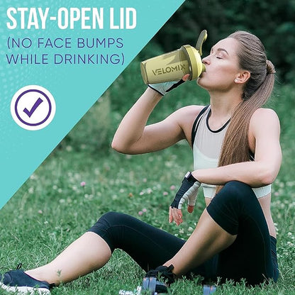 '-6 PACK- 20 OZ Protein Shaker Bottles for Protein Mixes, Shaker Cups for Protein Shakes, Small Shaker Bottle Pack, Shaker Cup, Shakers for protein Shakes (Pastel Shades - 6 Pack)