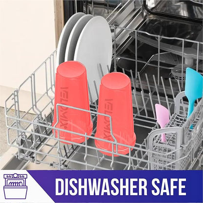 '-2 Pack- 28 oz Protein Shaker Bottles for Protein Mixes - 2x Wire Whisk | Leak Proof Shaker Cups for Protein Shakes | Protein Shaker Bottle Pack (Pink Set)