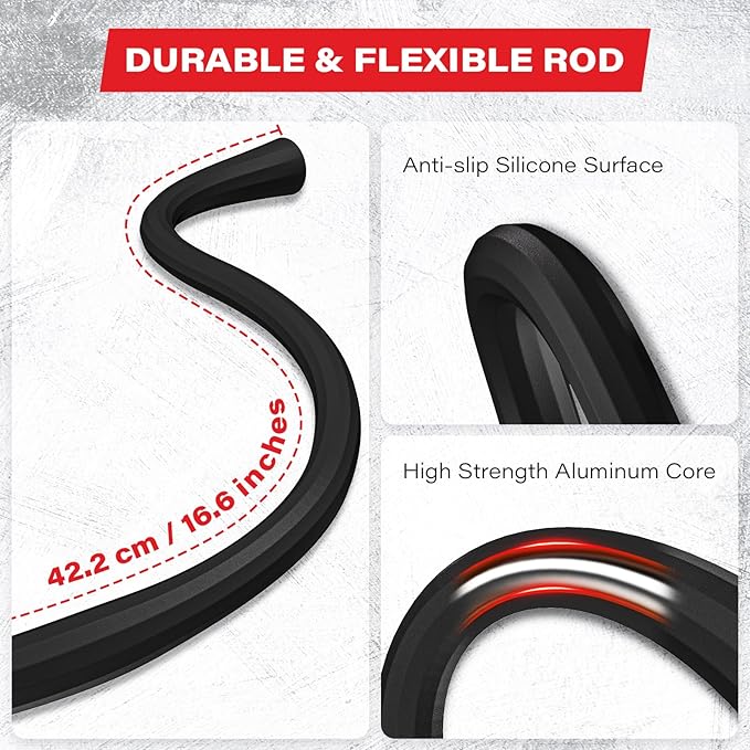 Flexible Gym Phone Holder for Peloton Treadmill Spin Bike - Gooseneck Magnetic Phone Mount for iPhone MagSafe Samsung, Wrap Around Phone Stand for Stroller/Desk/Shopping/Women Men Gym Gifts