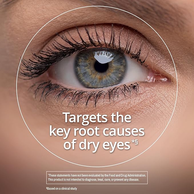 BLINK NutriTears Clinically Proven Supplement for Dry Eyes, 50 Softgels, Eye Care Supplement to Hydrate Eyes from Within for Long Lasting Relief You Can Feel