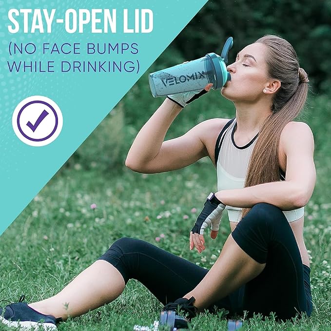 '-2 Pack- 28 oz Protein Shaker Bottles for Protein Mixes - 2x Wire Whisk | Leak Proof Shaker Cups for Protein Shakes | Protein Shaker Bottle Pack (Pink/Turquise)