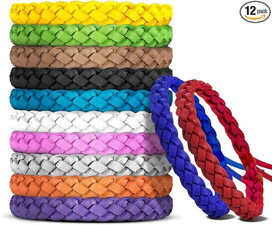 12 Pack Mosquito Repellent Bracelets