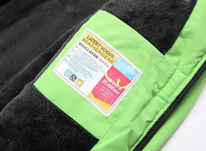 Keevoom Girl's Ski Jacket Winter Warm Thick Snow Coat Windproof Kids Outdoor Hooded Jackets