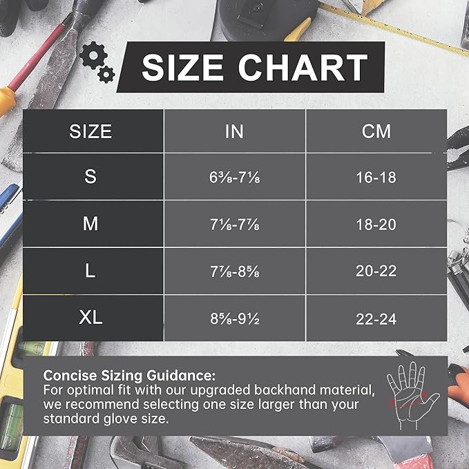 HANDLANDY Tactical Fingerless Impact Gloves for Men, Padded Grip Half Finger Work Gloves, Utility Trucker Driver Gloves (Army Green, X-Large (Pack of 1))