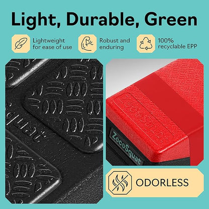 Squat Wedge - Squat Wedge Block 520 LBS Weight Capacity - Slant Board for Calf Stretching - Calf Stretcher Slant Board - yoga blocks