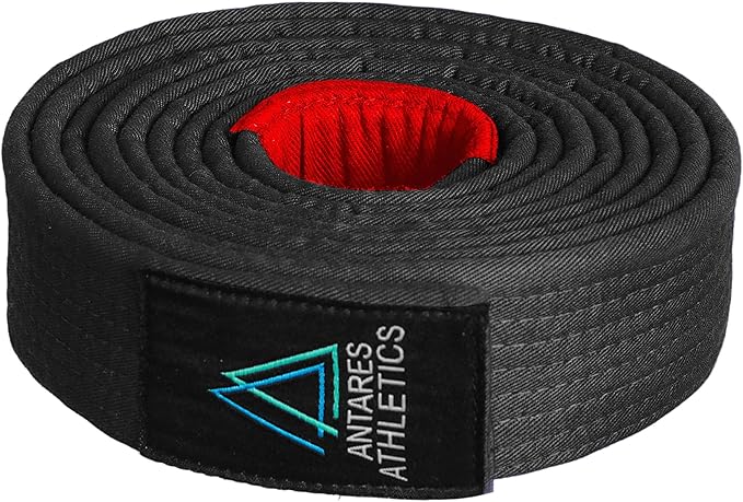 BJJ Belt for Men & Women Brazilian Jiu Jitsu Belt with Ranking Stripes Sleeve Bar Kids Jiu Jitsu Gi Belt