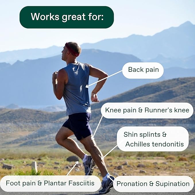 Fulton Men's Shock Absorbing Insoles with High Impact Arch Support - Custom Molding Cork Inserts Alleviate Plantar Fasciitis & Foot Fatigue- Athletic Running Insoles for Men (Men's Size 8.5-9)