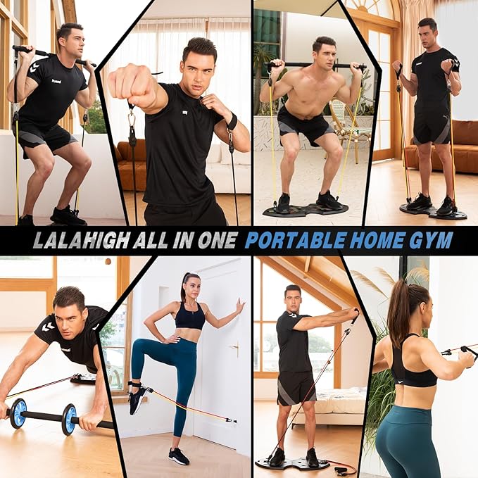 LALAHIGH Portable Home Gym System for Men and 20 Fitness