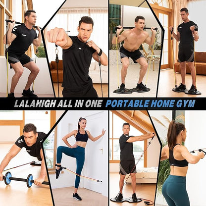 LALAHIGH Portable Home Gym System for Men and 20 Fitness