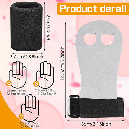 2 Gymnastics Grips Wristbands Sets for Girls Youth Kids