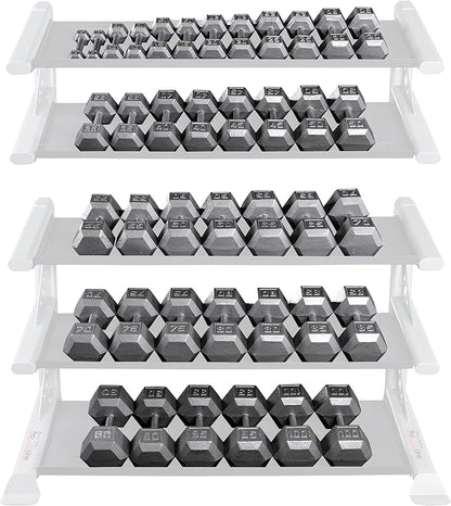 Body-Solid Cast Iron Hexagon Dumbbell, Hand Weights For Men and Women, Weight Dumbbells for Strength Training, Body Building Home Gym Training Gear