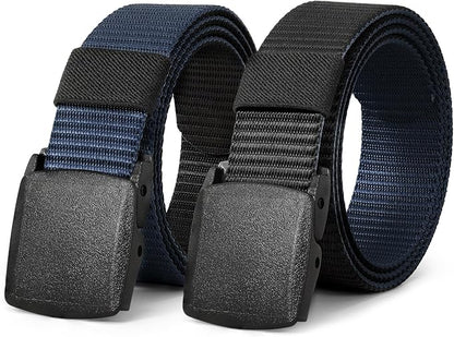 JASGOOD Nylon Canvas Breathable Military Tactical Men Waist Belt With Plastic Buckle
