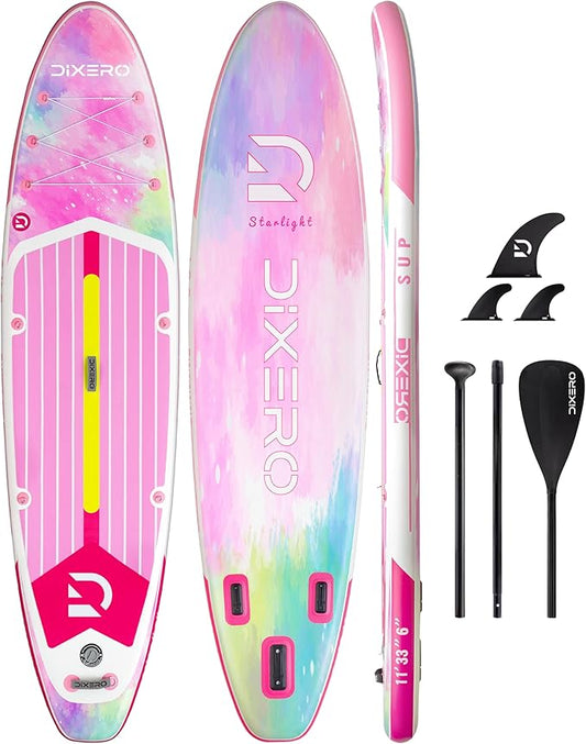 Inflatable Stand Up Paddle Board with SUP Accessories, Anti-Slip EVA Deck, 11'*33" Inflatable Paddle Boards for Adults & Youth of All Skill Levels