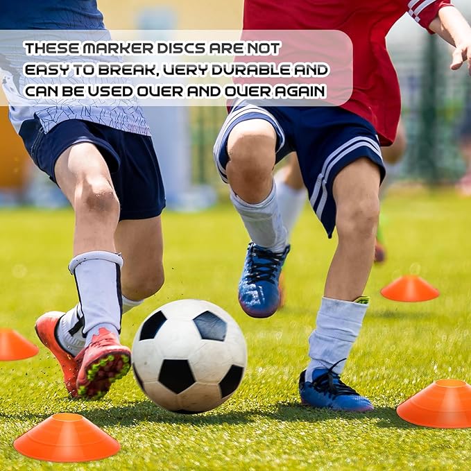 100 Pcs Soccer Training Cones Kit Field Pro