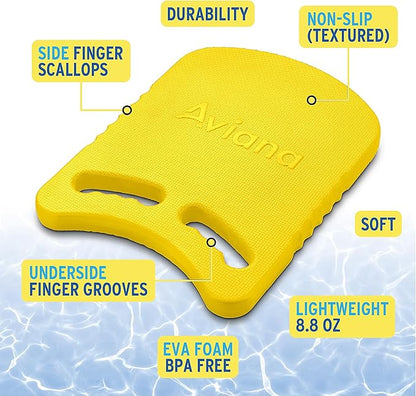 Junior Kickboard Buoy for Youth Children & Toddlers Swimming Aid & Exercise Training Board for Kids to Learn to Swim with Kick Boards in Pool BPA Free
