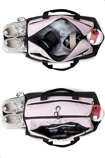 Fitgriff® Gym Bag V2 for Men and Women with Shoe & Wet Compartment - Duffle Bag for Travel, Sports, Fitness and Workout