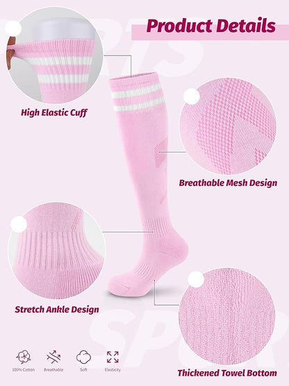 Kids Soccer Shin Guards and Socks Toddler Soccer Shin Pads Protective Defender Gear for 3-15 Years Old Youth Boys Girls