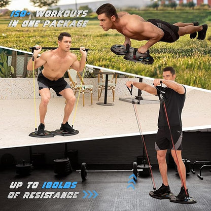 LALAHIGH Portable Home Gym System for Men and 20 Fitness