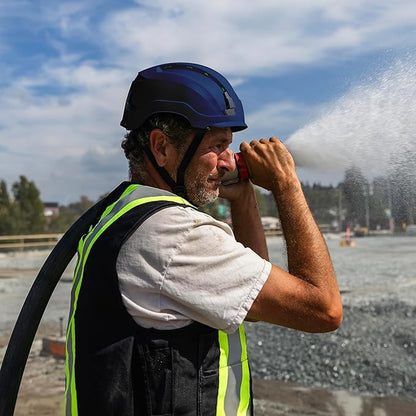 GE Safety Helmet: ANSI Type 2 Class G & E, Advanced Impact Technology, Ultra Comfortable Memory Foam, Heat Stress Reduction, Compatible with Accessories, Adjustable Size OSHA Approved